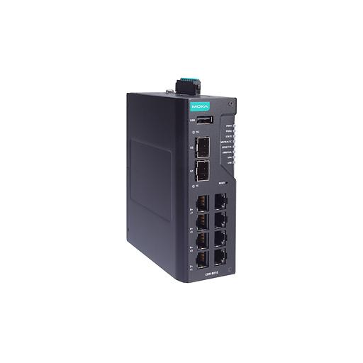 Промышленный маршрутизатор с 8 портами Fast Ethernet, 2 слотами GbE SFP, Firewall/NAT, 12/24/48 VDC, с расширенным диапазоном температур фото 1