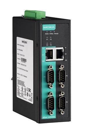 4-портовый усовершенствованный преобразователь RS-232/422/485 в Ethernet с изоляцией 2 КВ с расширенным диапазоном температур фото 1