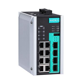 Коммутатор 8 x PoE/PoE+ 10/100/1000BaseT и 4 x 100/1000BaseSFP фото 1