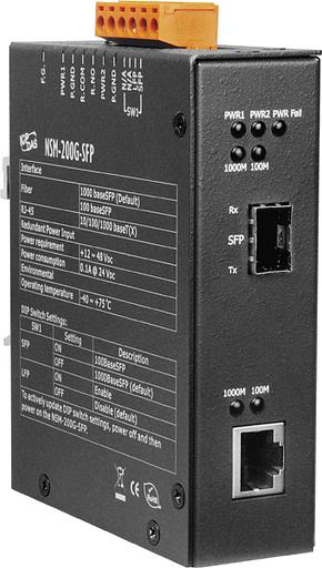 Медиаконвертер Gigabit Ethernet 10/100/1000BaseTX в 1000BaseSFP фото 1
