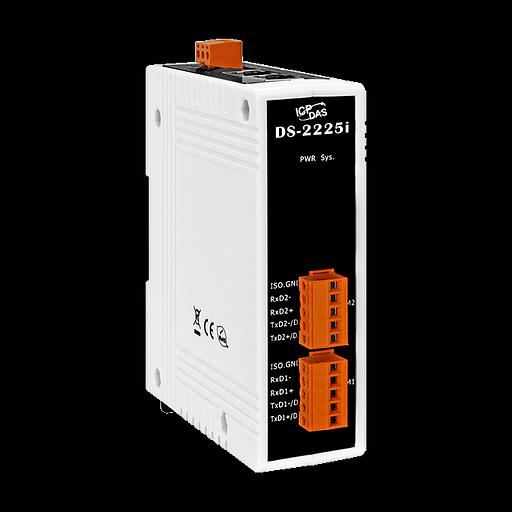 2-портовый сервер RS-422/485 в Ethernet с изоляцией и возможностью питания по PoE фото 1