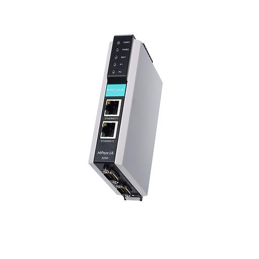 2-портовый преобразователь RS-232/422/485 в Ethernet, 2 порта 10/100BaseT(X), RJ45, 0/55°C, с сертификатом IECEx для версии устройств 2.0 и выше фото 1
