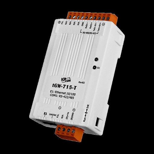1-портовый преобразователь Modbus TCP в Modbus RTU/ASCII (клеммный блок для питания) фото 1