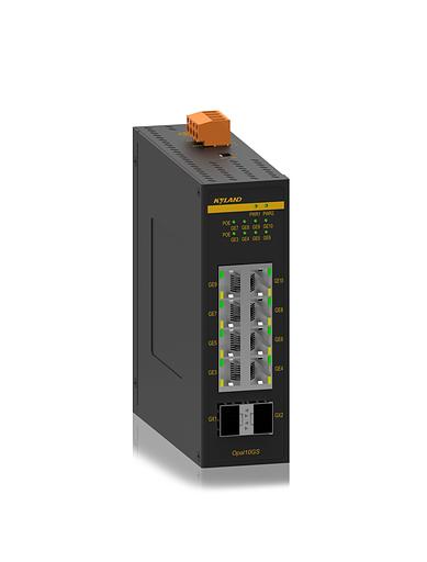 Неуправляемый коммутатор c 8 портами 10/100/1000Base-T(X) PoE (разъем RJ45), два входа питания 12/24 В пост., рабочая температура от -40 до 75⁰C фото 1