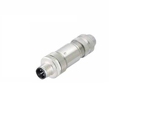 Разъем M12 X-coded "папа" (8-конт.), с обжимом, 22-27 AWG, защита IP67 фото 1