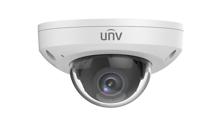 Видеокамера IP купольная антивандальная, 1/2.8" 2 Мп КМОП @ 30 к/с, ИК-подсветка до 30м., LightHunter 0.001 Лк @F1.6, объектив 2.8 мм, WDR, 2D/3D DNR, Ultra 265, H.265, H.264, MJPEG, 3 потока, встроенный микрофон, аудио вход/выход, Ultra motion detection( фото 1