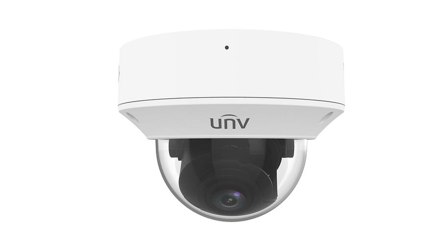 Видеокамера IP купольная антивандальная, 1/3" 4 Мп КМОП @ 30 к/с, ИК-подсветка до 40м., LightHunter 0.002 Лк @F1.2, объектив 2.7-13.5 мм моторизованный с автофокусировкой, WDR, 2D/3D DNR, Ultra 265, H.265, H.264, MJPEG, 3 потока, встроенный микрофон, ауди фото 1