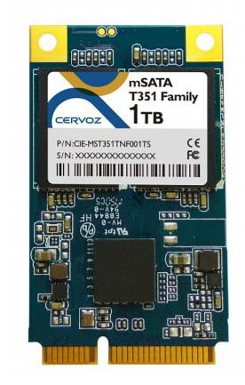 Промышленный флэш-накопитель CIE-MST351TKE128GS, 128 Гб, 3D NAND, mSATA, SATA III 6.0 Гб/с фото 1