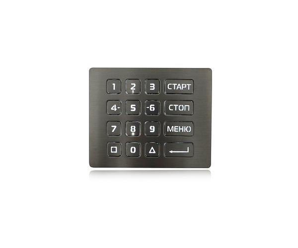 Антивандальная клавиатура K-TEK-B120KP-AC-BL-DWP фото 1
