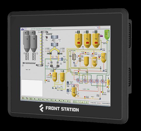 Российский промышленный панельный компьютер FRONT Station 220.203, на базе процессора Intel Celeron J6412 / Дисплей 8", проекционно-ёмкостный сенсорный экран / RAM 8 Гб LPDDR4 / SSD 64 Гб / LAN 2 x 10/100/1000 (RJ-45) / HDMI / 2 x USB 2.0 / 2 x USB 3.x / фото 1