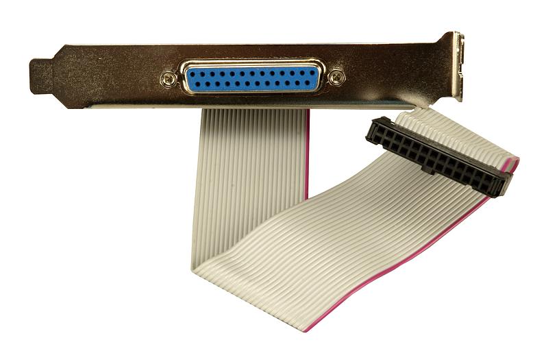 LPT-кабель для серии WSB / серии PCIE / ROCKY LPT с разъёмом для монтажа в корпус (19800-000400-100-RS) фото 1