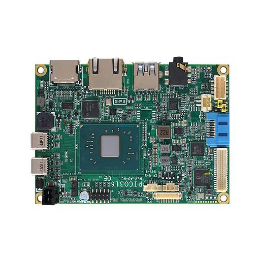 Одноплатный компьютер PICO316HGA-N3350 60°C, Pico-ITX SBC, процессор Intel Celeron N3350 (1.1 до 2.4 ГГц, 2 Mб Cache, 6 Вт), DDR3L-1867 МГц SO-DIMM, до 8 Гб, 1 x SATA-600, 1 x Full-size PCI Express Mini Card, 1 x 10/100/1000 Mbps, 2 x RS-232, 3 х USB3.0, фото 1