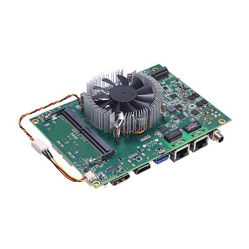 Одноплатный компьютер CAPA55RPHGG-i3-1115G4E W/FAN E38E55R102 3.5" Embedded SBC with Intel® i3-1115G4E DisplayPort/HDMI/LVDS dual LANs 3 USB3.2+4 USB2.0 and fan фото 1