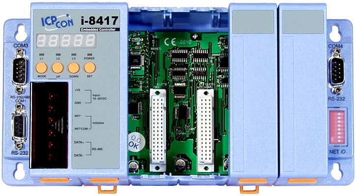 Программируемый модульный контроллер с 4 слотами расширения, с 4 COM-портами (1 x RS-232, 1 x RS-485, 1 x RS-232/RS-485, 1 x RS-232), с опцией ISaGRAF-3 (заказывается отдельно) фото 1