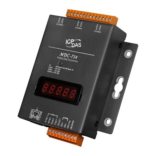 Концентратор Modbus-данных с портами: 1 x Ethernet, 1 x RS-232, 4 x RS-485 фото 1