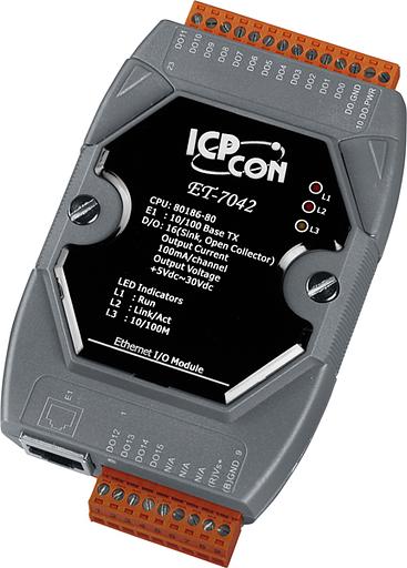 Ethernet-модуль с 16 каналами изолированного дискретного вывода типа Sink фото 1