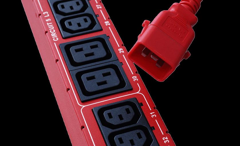 Комплект кабелей (6шт.) SLC20C19-2.0M-6PK, SecureLock locking cables, 2.0M, black, 16AWG, 1 x IEC C-20, 1 x IEC C-19 фото 1