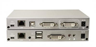 Устройство C5R-DVI, подключение удаленной DVI/USB/IR/Audio консоли пользователя к компьютеру или KVM фото 1