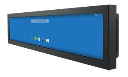 Промышленный монитор W19L100-CHA1, 19", LCD, 1680 x 342, безвентиляторный, 300 нит, VGA, DVI, HDMI, низкое энергопотребление, 12 В DC фото 1