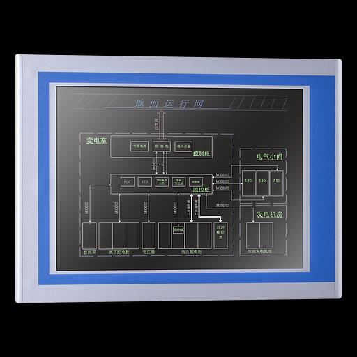 Промышленный монитор Nodka PANEL5000-A102-TU с резистивным сенсорным экраном. Дисплей 10.4", пылевлагозащита передней панели IP65, металлический корпус. фото 1