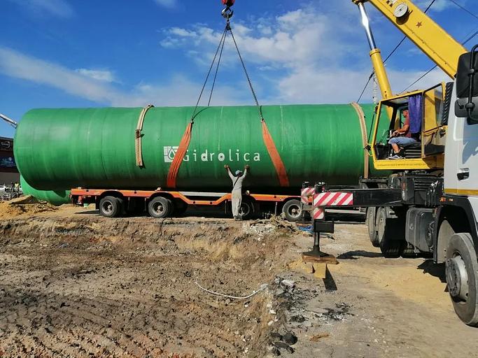 Металлический резервуар Gidrolica Tank Water Spirel горизонтального типа 4010х12500 мм фото 8