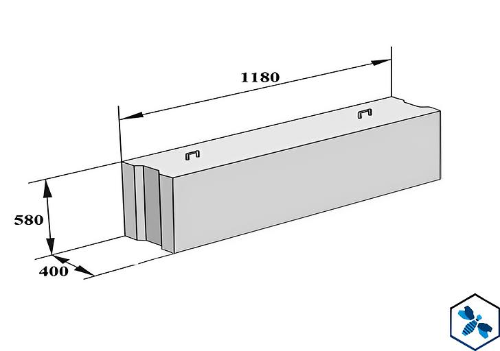 Блок ФБС 12.4.6 ЖБИ фото 1