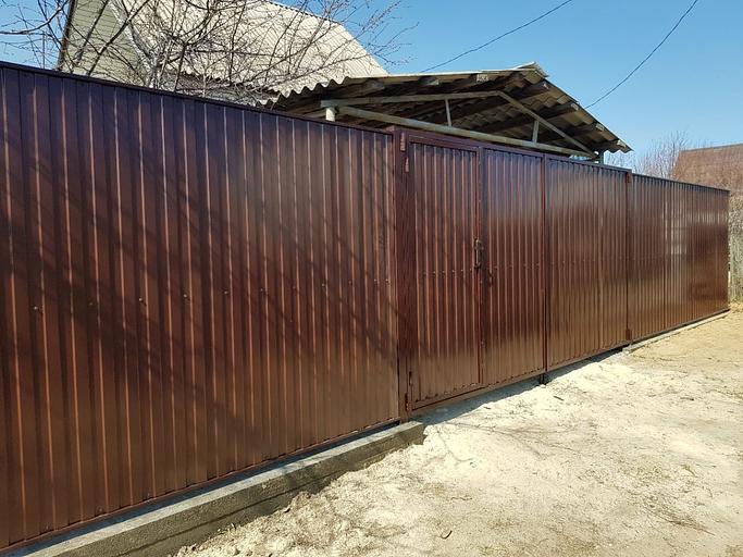 Заборы из профнастила опт фото 4