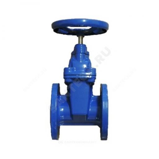 Задвижка чугунная 30ч39р МЗВ обрезиненный клин Ду 80 Ру16 до +120 фланцевая фото 2