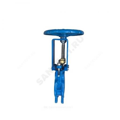 Задвижка шиберная двусторонняя чугунная Ду 200 Ру10 межфланцеваяанцевая со штурвалом уплотнение: NBR Benarmo фото 6