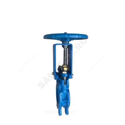 Задвижка шиберная двусторонняя чугунная Ду 200 Ру10 межфланцеваяанцевая со штурвалом уплотнение: NBR Benarmo фото 7