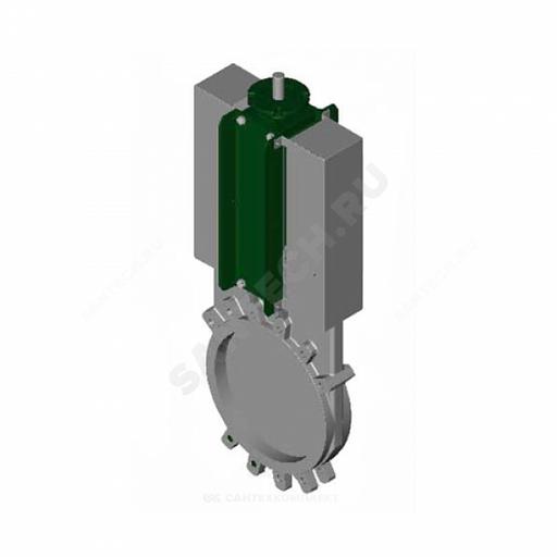 Задвижка шиберная односторонняя нерж VG6400-004EP Ду 300 Ру7 межфланцеваяанцевая под электропривод уплотнение: ЭПДМ Tecofi VG6400-004EP0300 фото 2