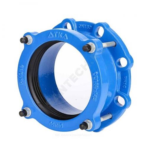 Муфта чугунная соединительная Ду 200 (Дн 218-235) Ру16 L=105мм ПФРК фото 2