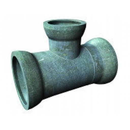 Тройник чугун ВЧШГ Тайтон ТР Ду 200 раструбный ТУ 1468-041-50254094-2001 с ЦПП с наружным цинковым и лаковым покрытием фото 1
