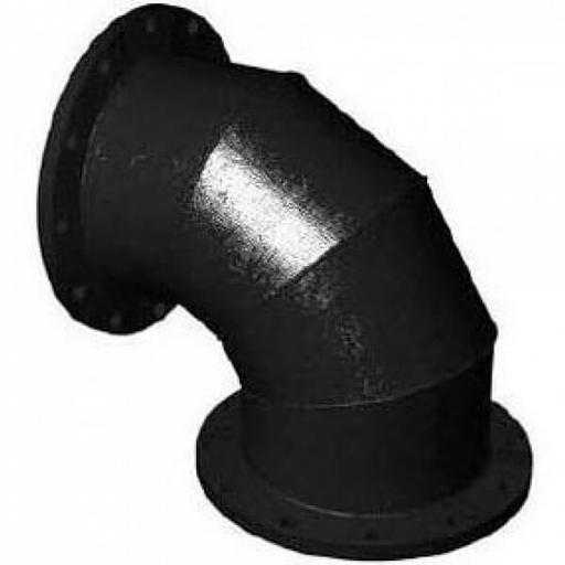 Отвод фланцевый чугунный ВЧШГ с ЦПП Ду 150 фото 1