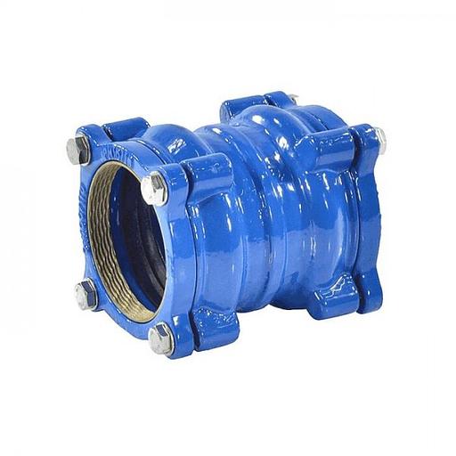 Муфта чугун соединительная для ПЭ труб Ду 250 (Дн 250-250) Ру16 L=300мм ДРК-Е фото 1