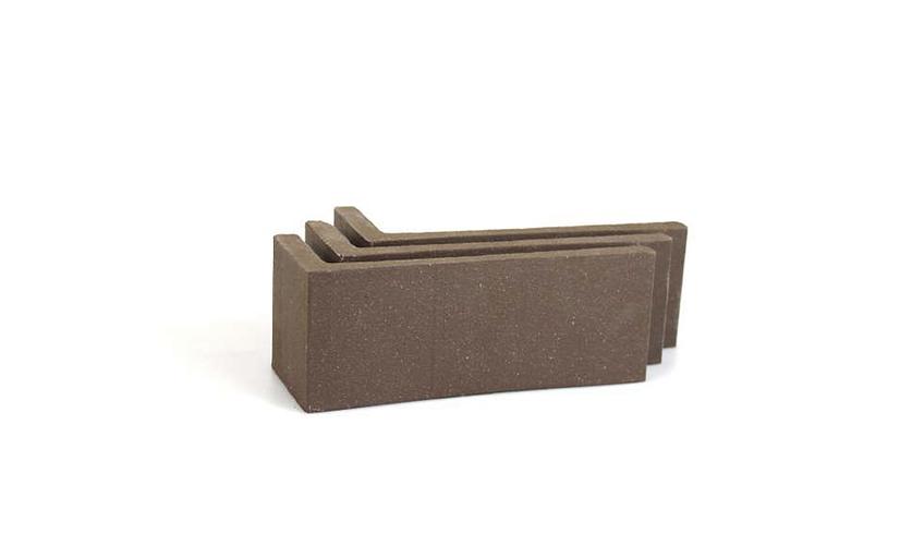 Клинкерная плитка угловая Terramatic Plato Brown, 185*71*60*14 мм фото 1