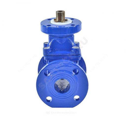 Задвижка чугун 30ч939р МЗВ обрезиненный клин Ду 350 Ру10/16 фл под эл/привод . фото 3