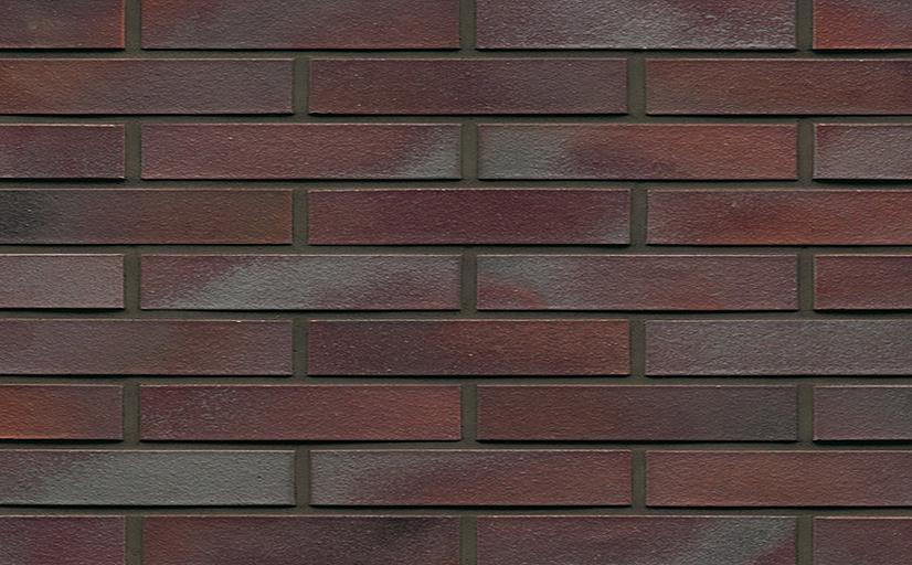 Кирпич клинкерный Muhr 10 Violettblau geflammt гладкий, 290*90*52 мм фото 1