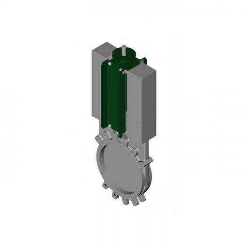 Задвижка шиберная односторонняя нерж VG6400-004EP Ду 600 Ру6 межфл под электропривод уплотнение: ЭПДМ Tecofi VG6400-004EP0600 фото 1