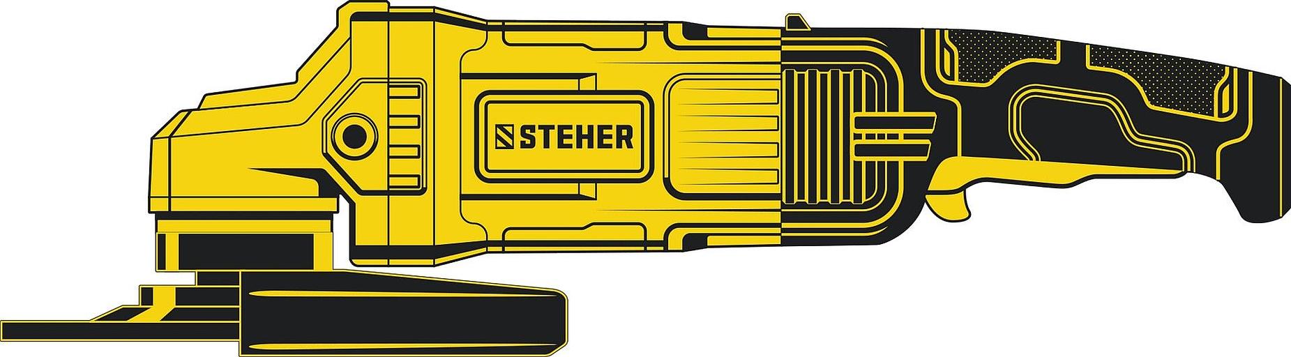 STEHER d 180 мм, 2000 Вт, УШМ (AGS-180-2000 S) фото 1
