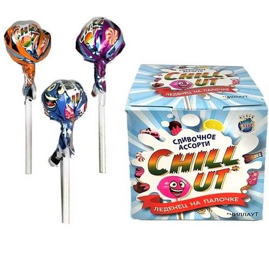 Таяқшадағы карамель «CHILLOUT» Кремді (SKIF) (MB-0995) 10г*12*100 дана фото 1