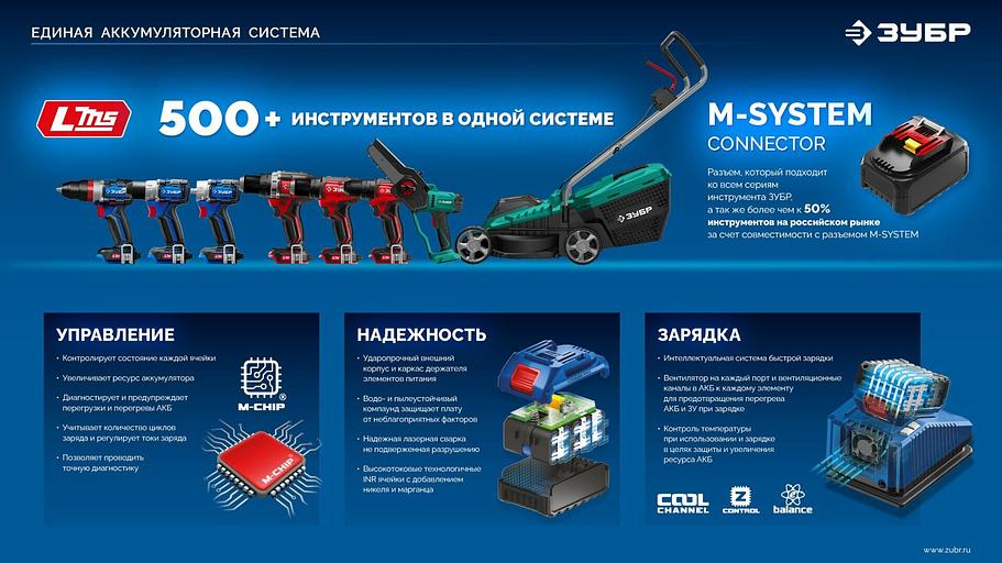 ЗУБР Power PRO, 20 В, 2.0 А·ч, аккумулятор LMS, ПРОФЕССИОНАЛ (BP-P-20-2) фото 9