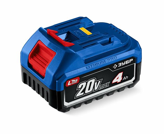 ЗУБР Power PRO, 20 В, 4.0 А·ч, аккумулятор LMS, ПРОФЕССИОНАЛ (BP-P-20-4) фото 1