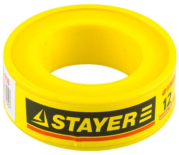 STAYER 0.075 мм х 12 мм х 10 м, 0.16 г/см3, ФУМ лента (12360-12-016) фото 1