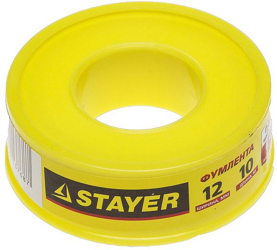 STAYER 0.075 мм х 12 мм х 10 м, 0.40 г/см3, ФУМ лента (12360-12-040) фото 1