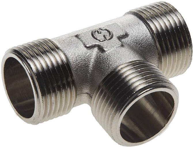 GENERAL FITTINGS наружная резьба 1″, никель, тройник (51051-1) фото 1