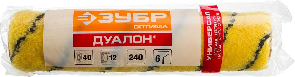 ЗУБР ОПТИМА-ДУАЛОН, 40 х 180 мм, бюгель 6 мм, ворс 12 мм, полиэстер, все виды ЛКМ, малярный ролик (02518-18) фото 2