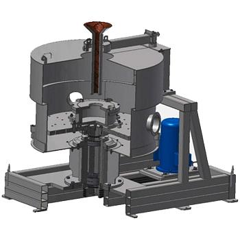 Вертикальная шпиндельная центробежная литейная машина (ЦЛМ) фото 1