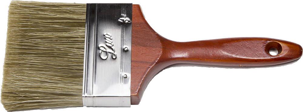 STAYER LASUR-LUX, 100 мм, 4″, смешанная щетина, деревянная ручка, для высокотекучих ЛКМ, плоская кисть (01051-100) фото 1