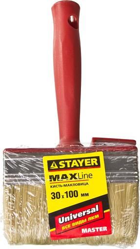 STAYER UNIVERSAL, 3 х 10 см, светлая щетина, пластмассовый корпус, все виды ЛКМ, макловица (01824-10) фото 3